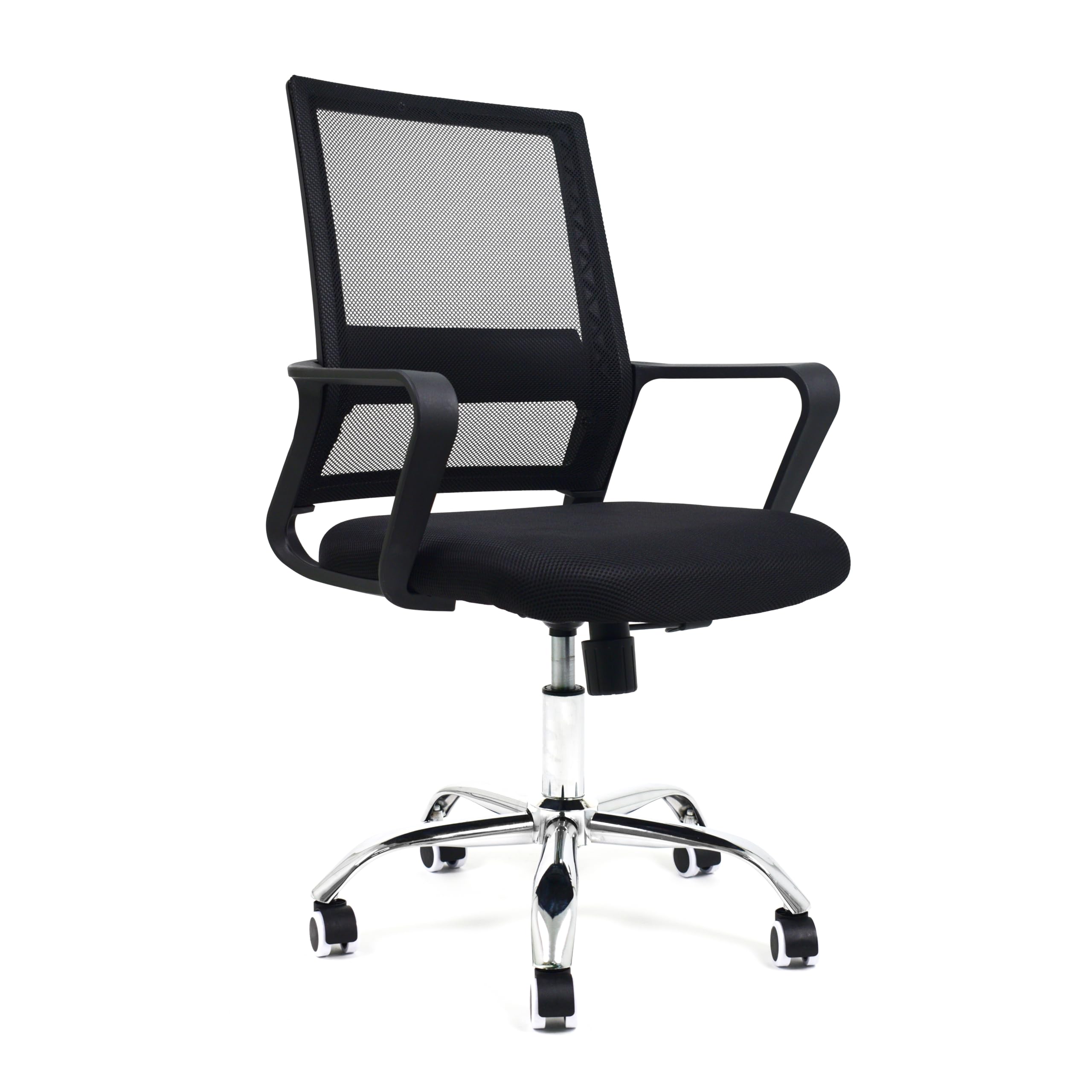 Mr Dreams. Silla Estudio/Oficina/Escritorio Reclinable, Elevable a Gas, con Soporte Lumbar, Ergonómica, Base Metálica con Ruedas Antirayones. Modelo Alicante