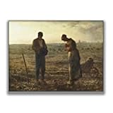 OKRA Jean-Francois Millet Poster - The Angelus Wall Decoration -Vintage Wall Art Print Poster - Countryside Landscape Picture - Bedroom Living Room Kitchen Home Decorate Unframed(18x24in/45x60cm)…