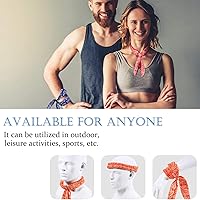 Vista 2 de Bufanda de enfriamiento de hielo, bandana de enfriamiento para cuello, bufandas de enfriamiento para hombres y mujeres, actividades al aire libre