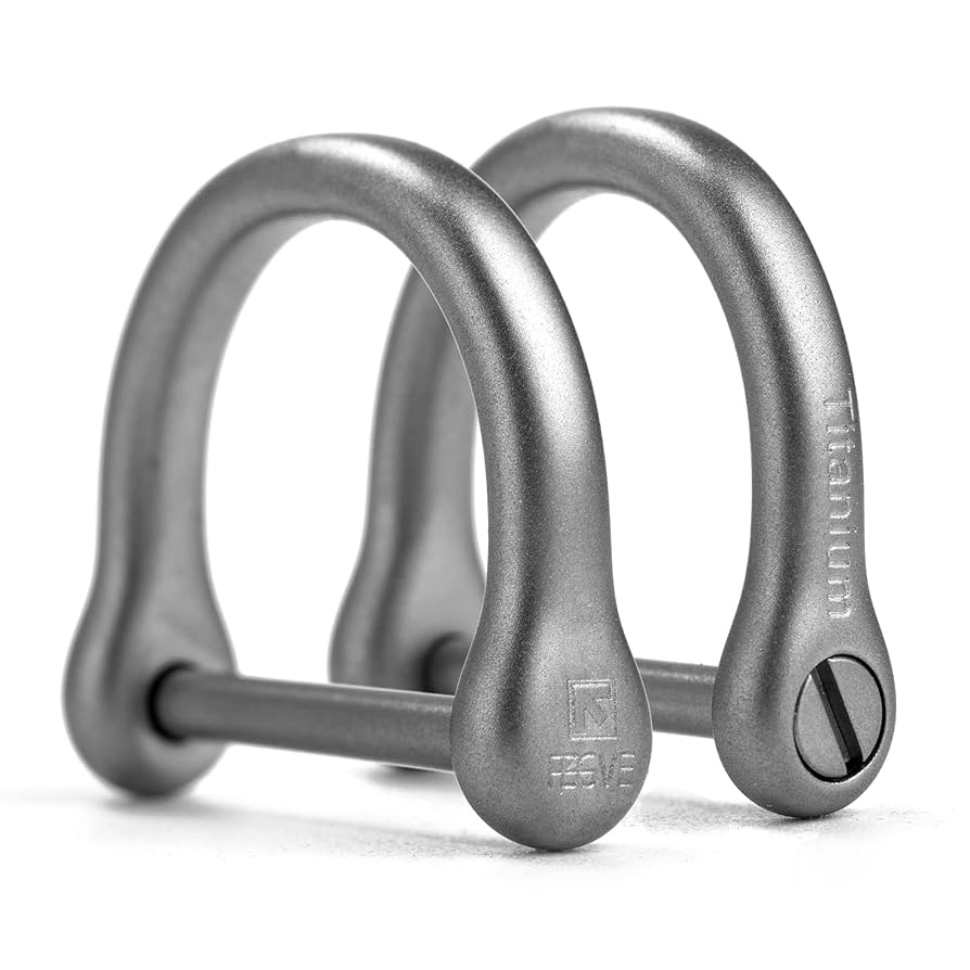 Amazon | [TISUR] チタン Dリング キーホルダー dかん金具 ネジ