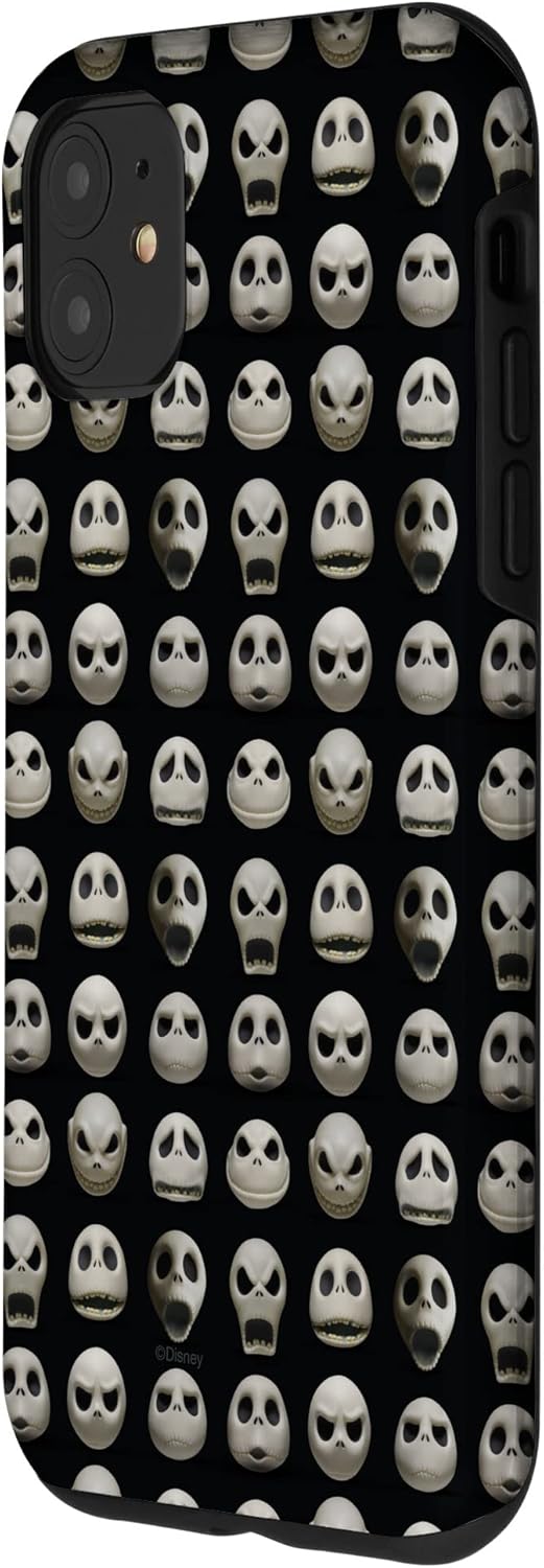 Disney The Nightmare Before Christmas Jack Expressions Black Case for iPhone 11