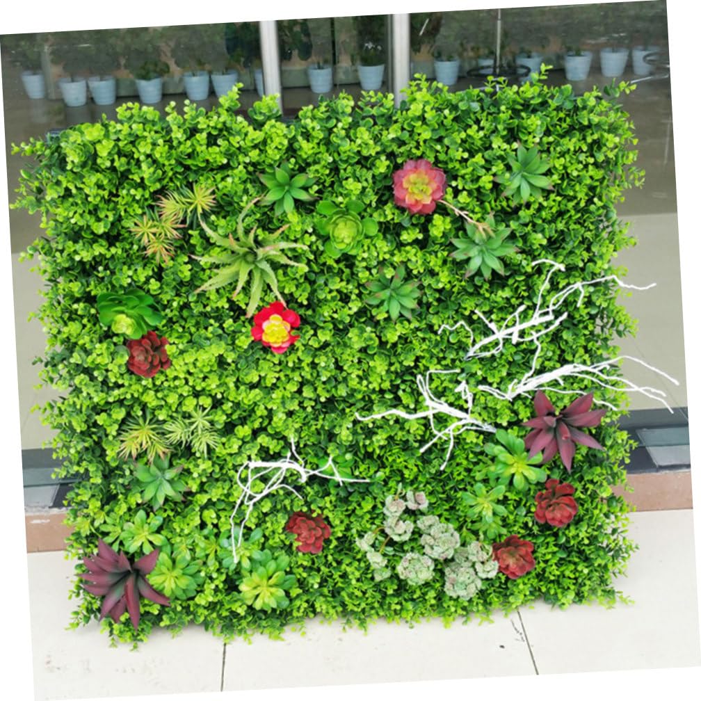 Künstliche Sukkulenten Umweltfreundlich und Geruchlos aus Kunststoff 24 Stück Pflanzenwanddekoration für Blumenarrangements im Wohnzimmer