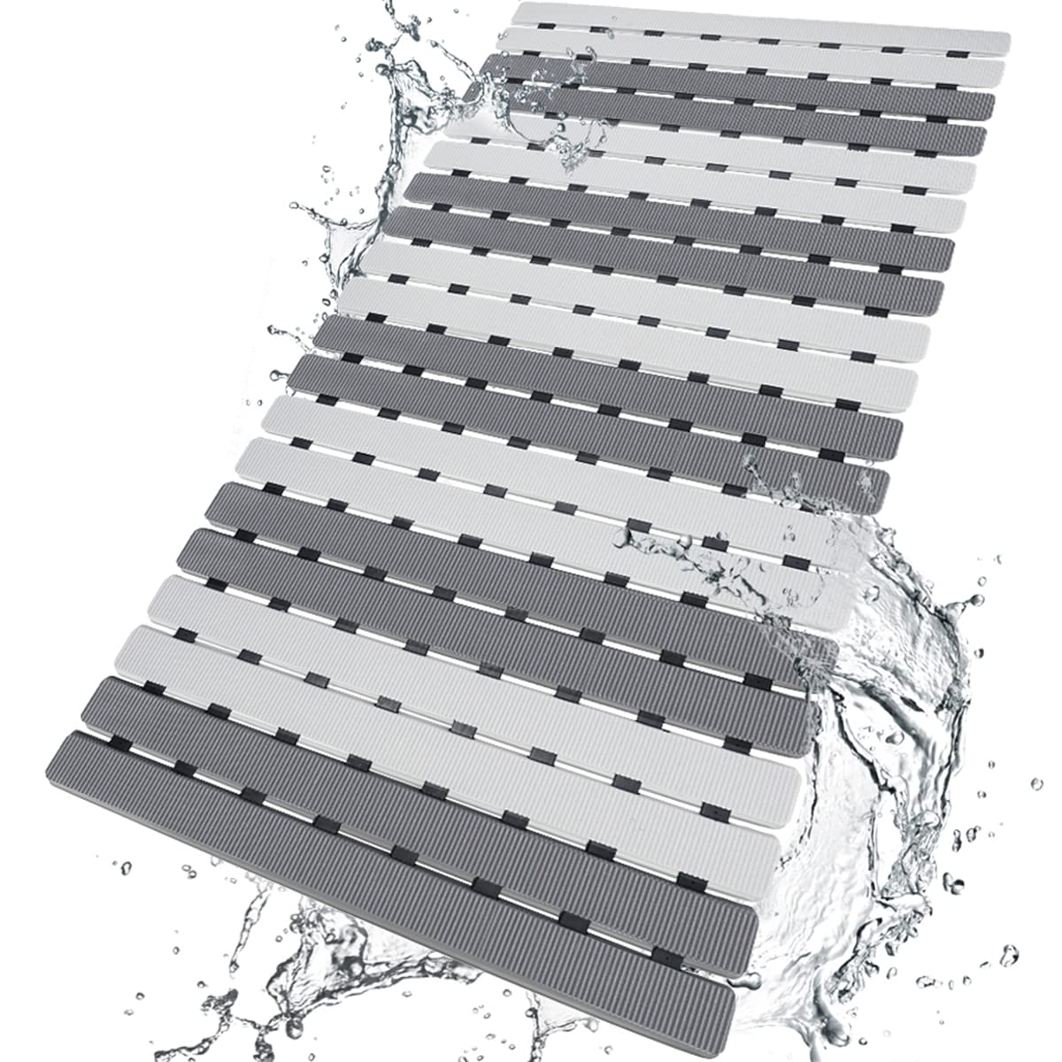 BEMISO Shower Mat Non Slip Bathtub Mat 27.5 x 15.7 Inch Bath Mat for Tub