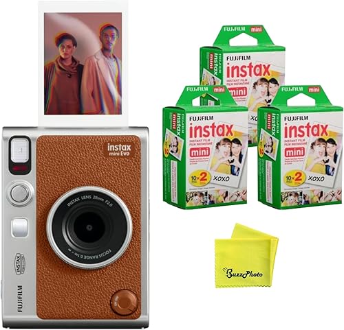 Miniatura 11 de Fujifilm Instax Mini EVO - Cámara instantánea Negro -,(BK) con 2 paquetes individuales,(BK) con 4 paquetes individuales,(BR) con 3 paquetes