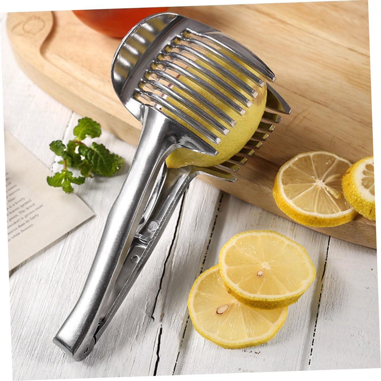 SOLUSTRE 4pcs Commercial Lemon Slicer Machine Wedge Slicer Aluminum Alloy Fruit Cutter Wedge for Kitchen