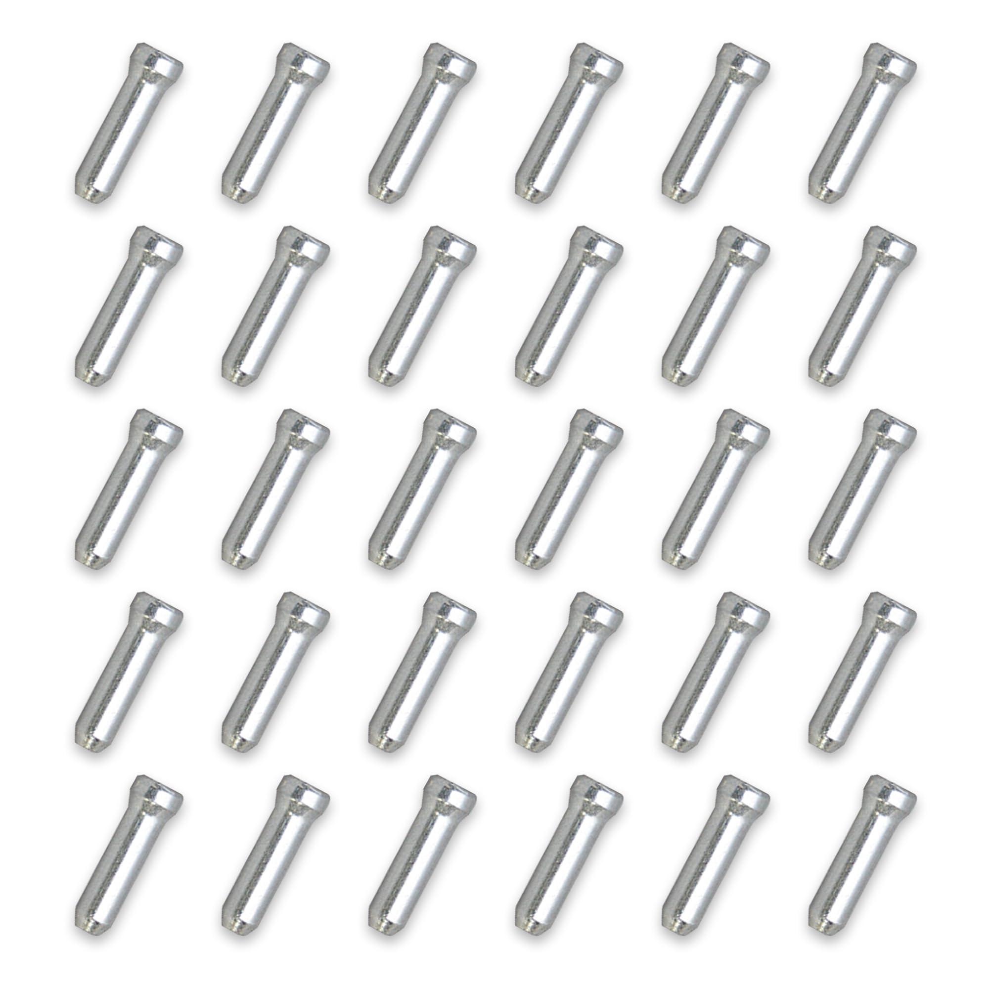 Bike Cable End Caps, 30 Pcs Cable Ends Bike Cable Ends Brake Cables Ends Aluminum Alloy Brake End Cover Cable Tips Crimps Bike Cable Tidy for Mountain Bicycle Road Bike