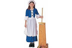 Girls' Colonial Costume is the Perfect Choice for Historical Reenactments or School Plays