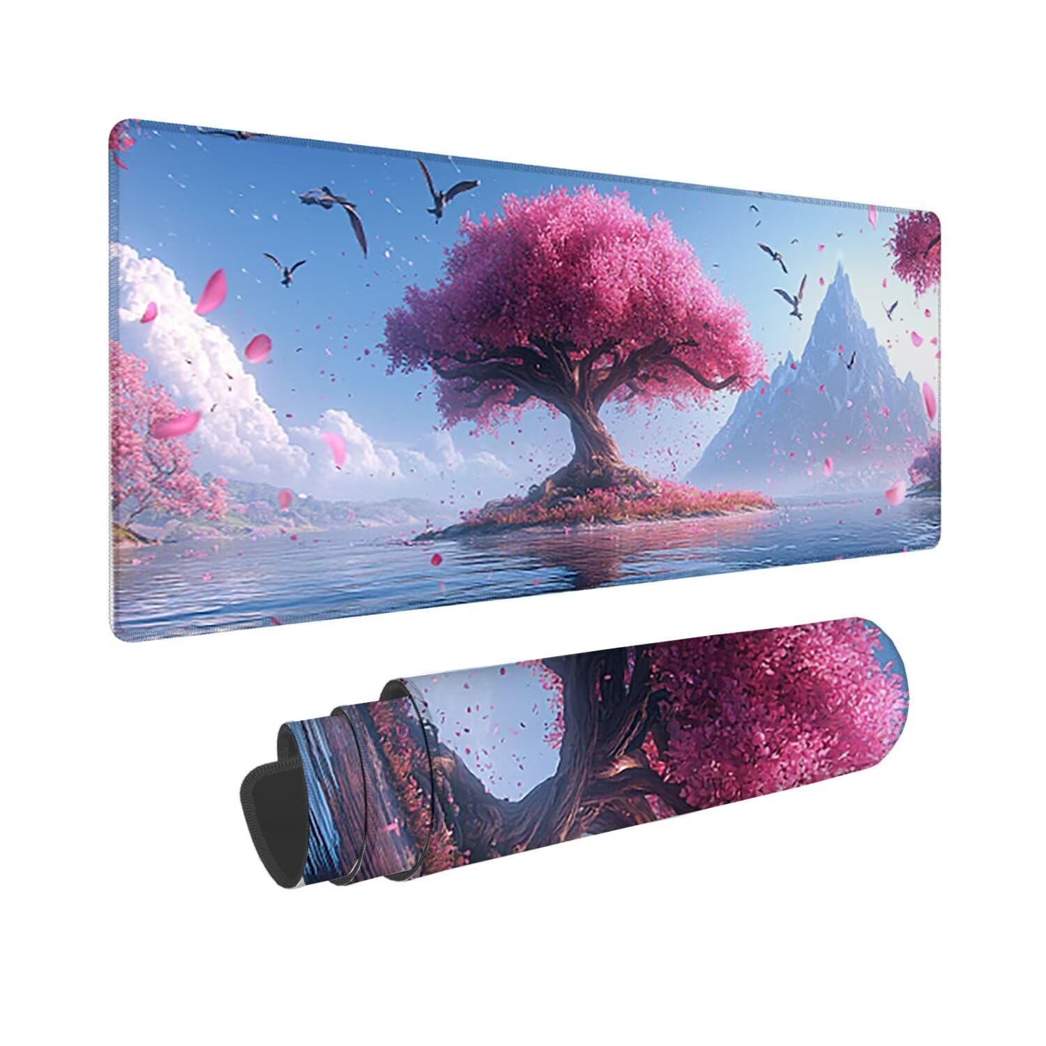 Podkładka pod mysz do gier, 1200 x 400 mm XXL Podkładka pod mysz do gier, duża, antypoślizgowa wodoodporna, rozszerzona długa podkładka pod mysz do klawiatury XXL, akcesoria biurowe, do gier