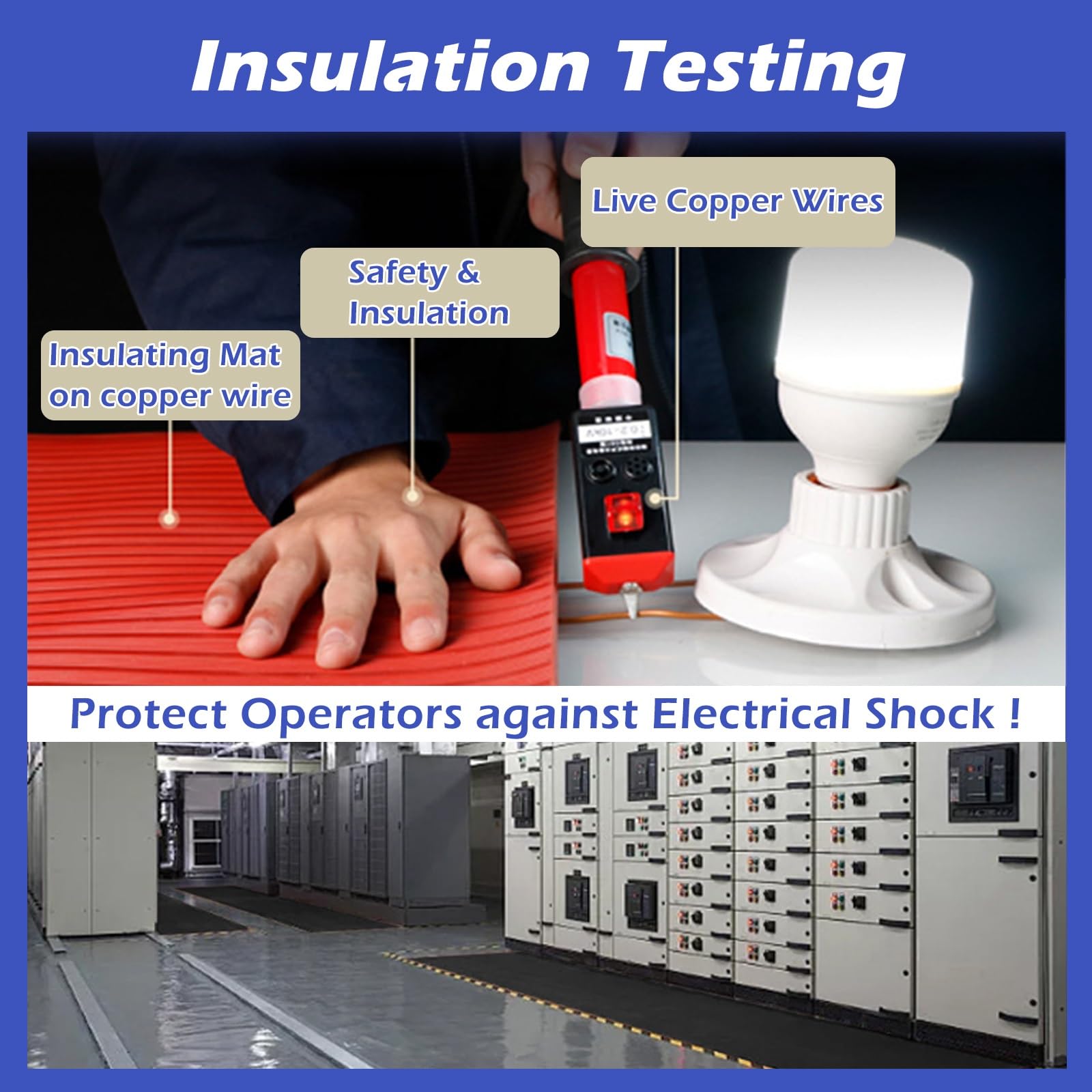 Large Electrical Rubber Insulating Mat Black, Commercial Workstation Safety Matting 32 28 24 20 16 12 10 4 ft, Cuttable Distribution Room Insulated Floor Mats(LxWxT 4' x 3.3' x 3/8