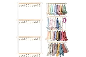 POVETIRE Headband Organizer for Girls: Keep Headbands Tidy and Organized