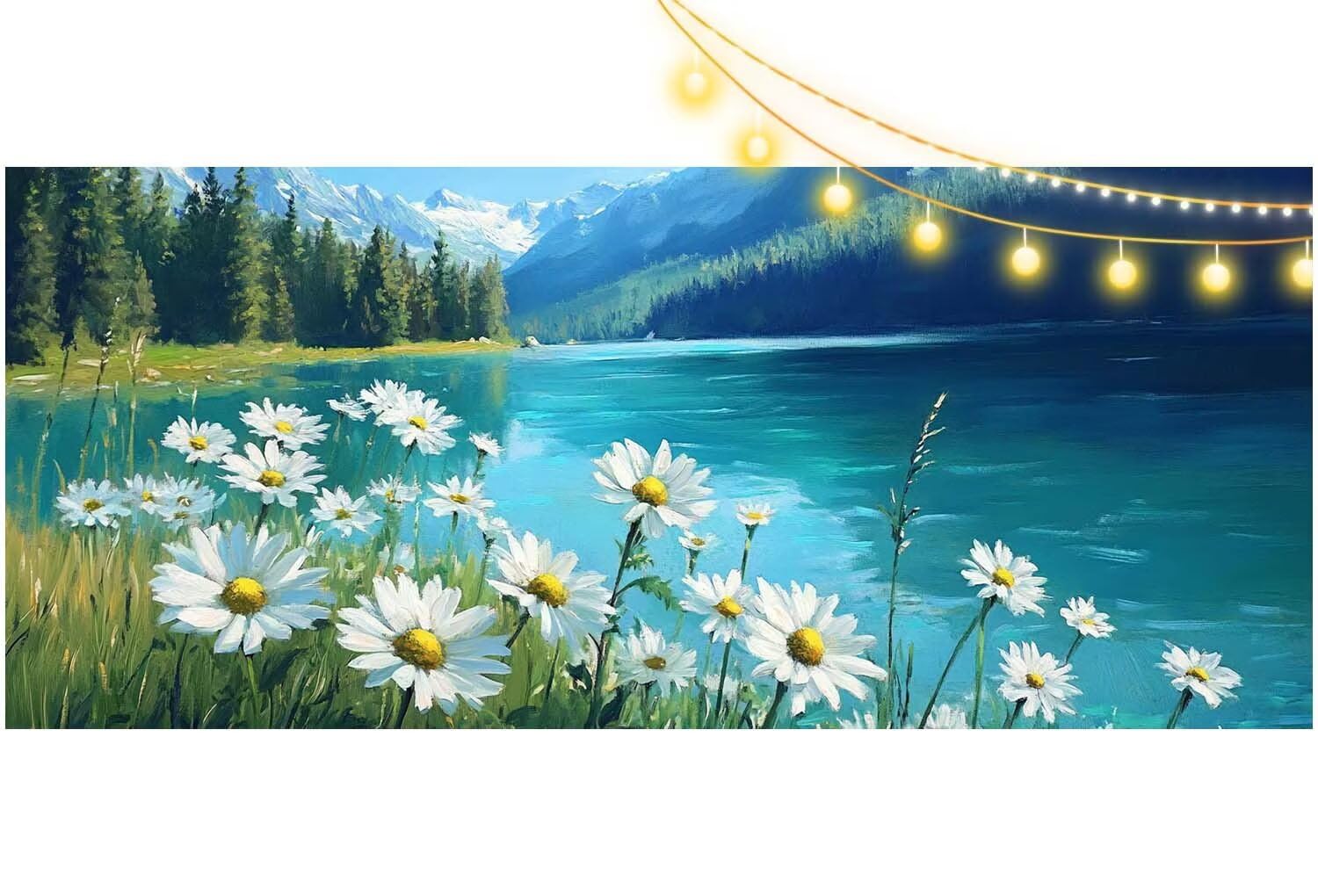 Diamond Painting Adulte Grand Format 140 x 70 cm, Diamond Painting Mer Peinture Diamant, Broderie Diamant Kit Complet 5D DIY Cristal Peinture Point de Croix pour Décoration Murale Maison Plantes m950