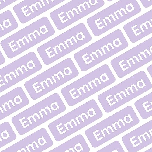 Mini etiquetas de nombre (175) para etiquetar artículos pequeños. Etiquetas adhesivas impermeables extra pequeñas para niños en guardería,