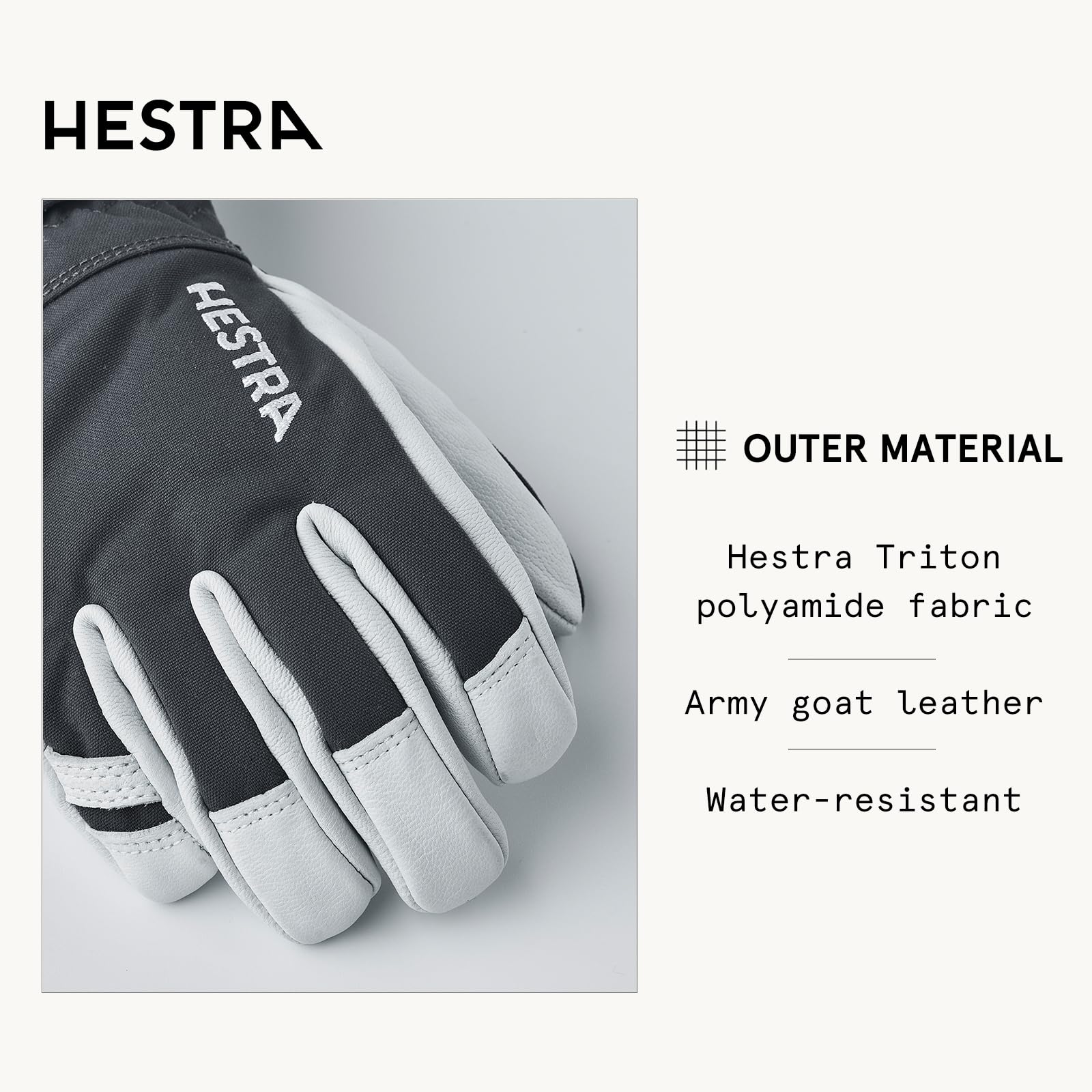 Amazon | Hestra Army Leather Heli Ski ジュニア - クラシック 5本指
