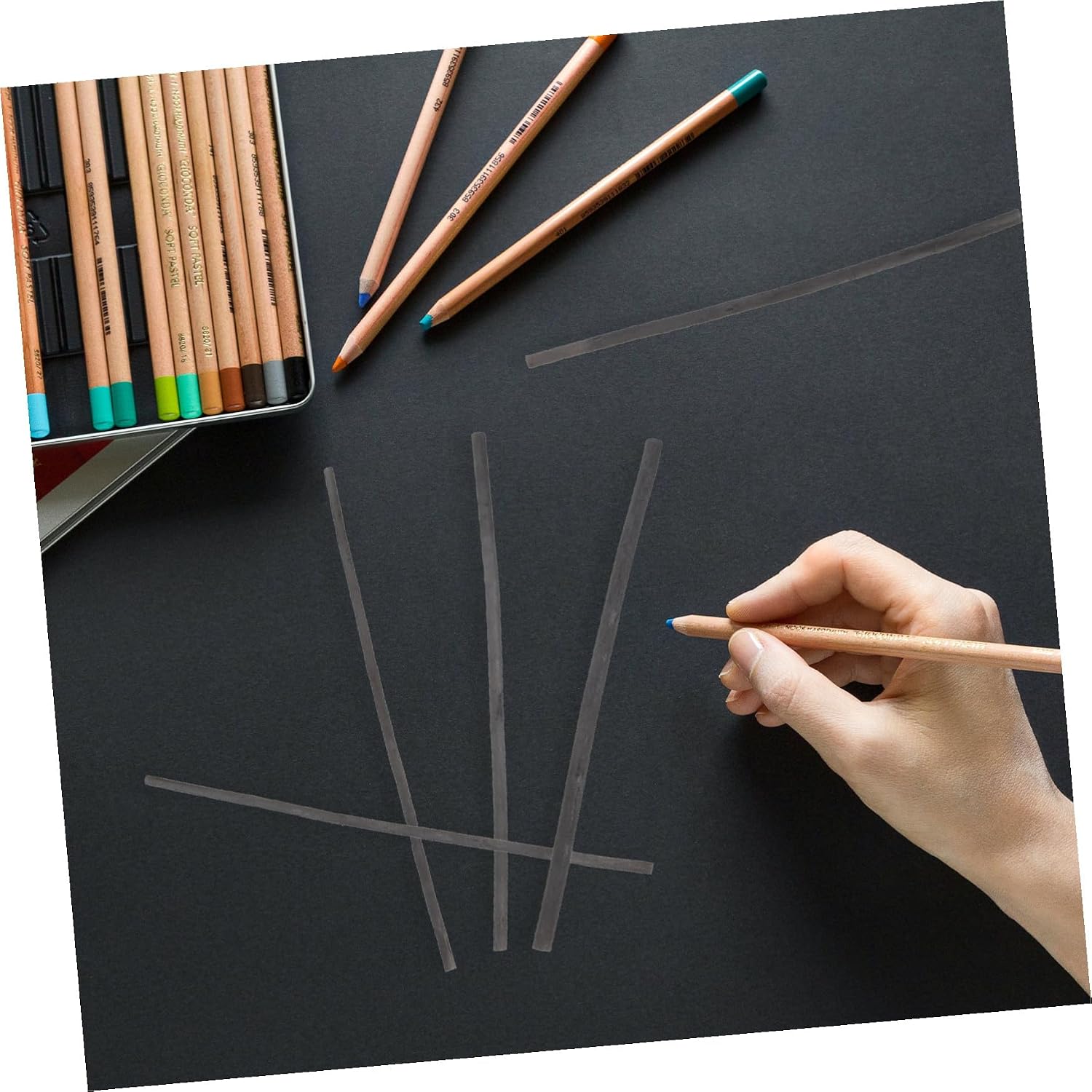 25Pcs Compressed Charcoal Drawing Sticks Sketching Supplies for Teens Adults Artist Shading and Sketching Drawing Charcoal Sticks