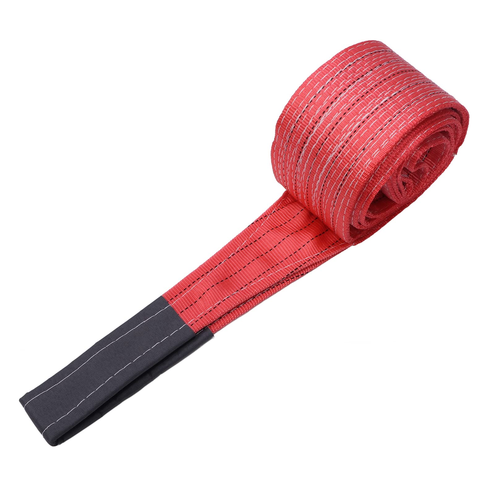 Cinghia di sollevamento Red Rigging da 5 T, imbracatura per sollevamento e traino con fibbia rinforzata, cintura in poliestere da 4 m / 13,12 ft per gru industriali e applicazioni