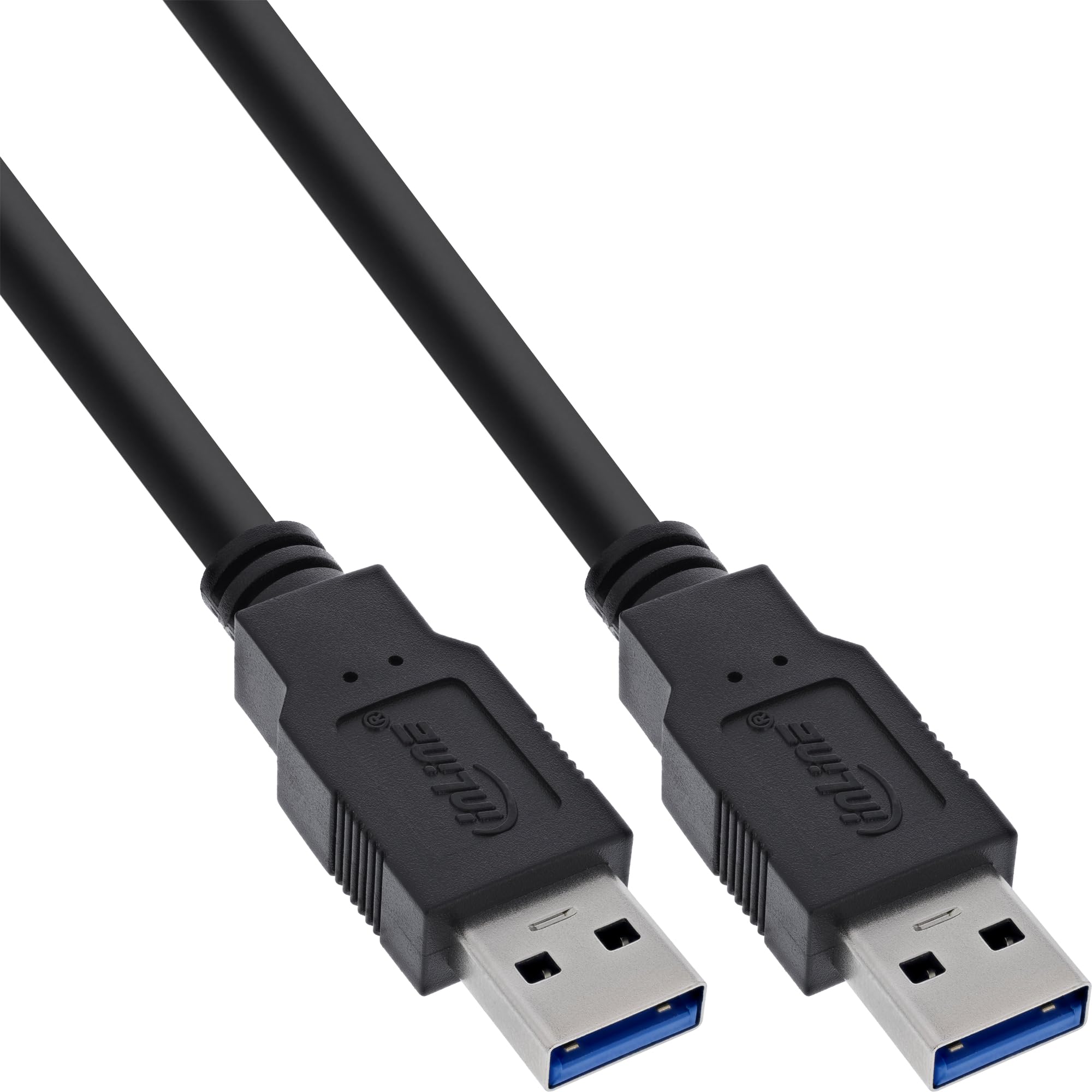 InLine 35203 USB 3.0 Kabel, A an A, schwarz, 0,3m