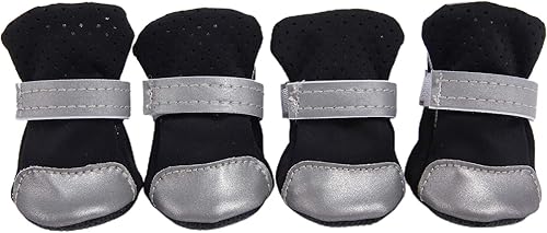 Miniatura 2 de Zapatos para mascotas, botas para perro, protegen las patas del perro, 4 piezas reflectantes para perros, zapatos de cachorro de Pomerania, Teddy