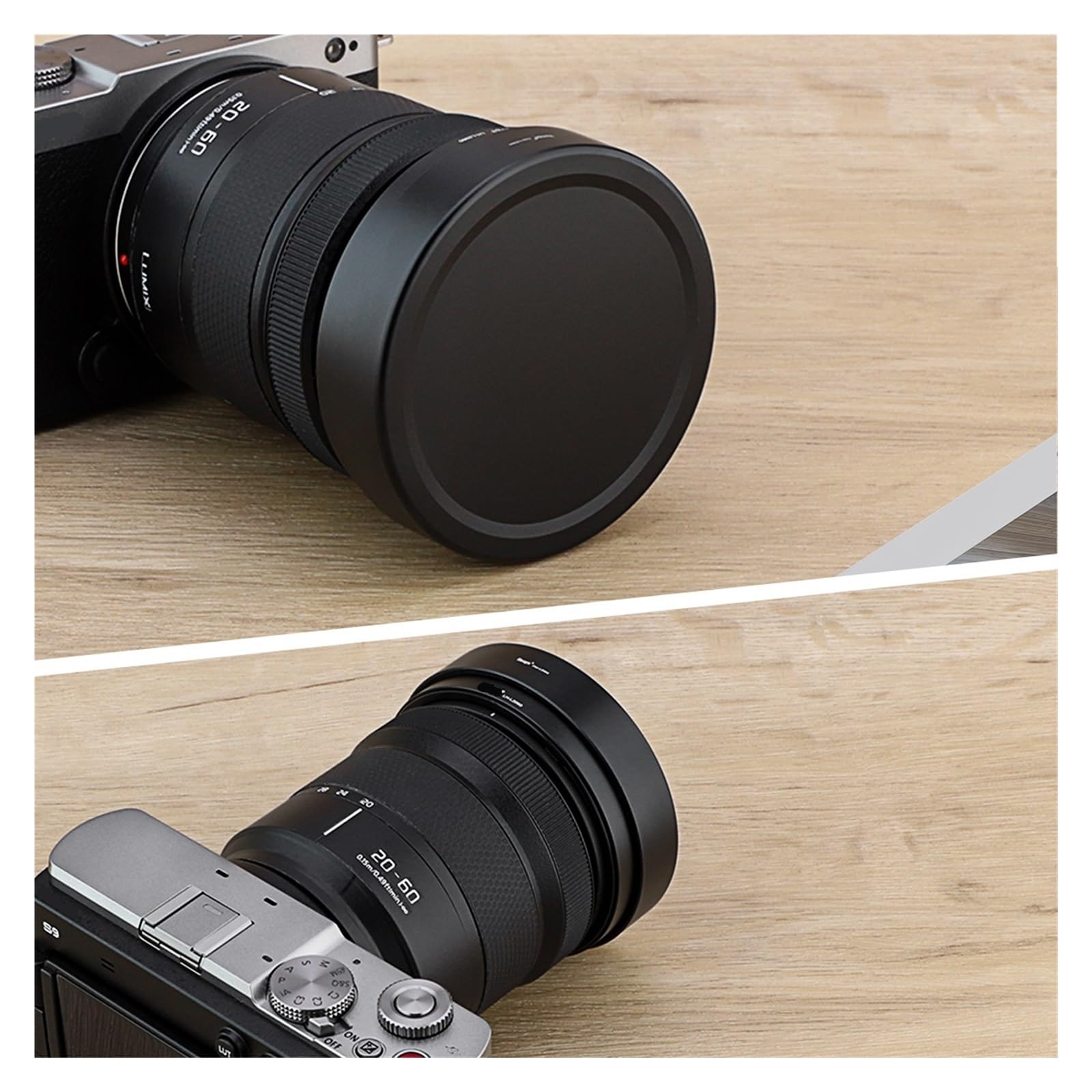 LUMIX ズームレンズ 収納袋・レンズフード付き Amazon | レンズフード、 スクエアメタルレンズフード、互換性が