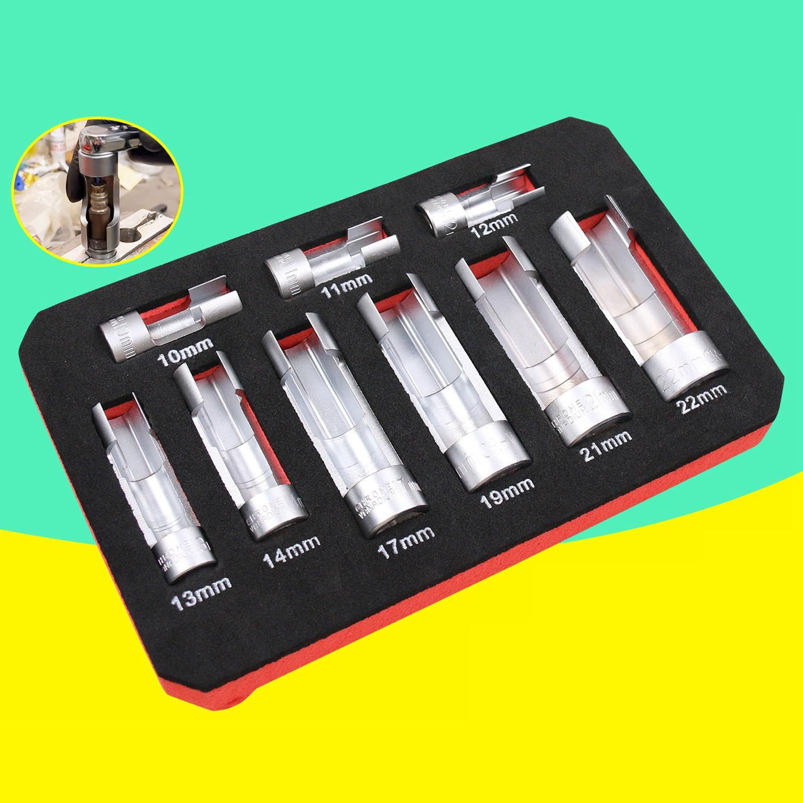Jeu de Clés à Pipe, à Fente Ouverte, Robustes, pour Garage, Accessoires Professionnels Portables