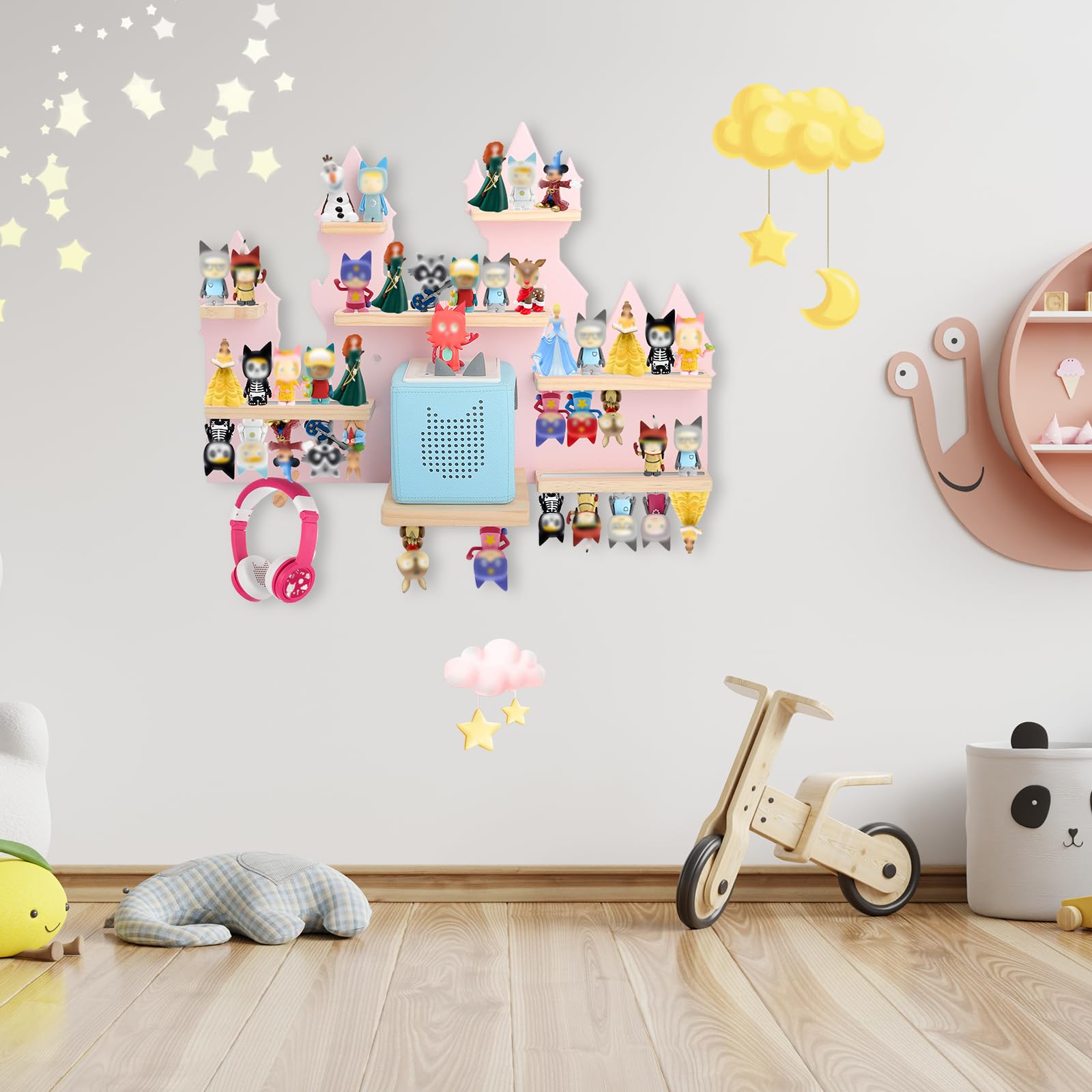 Tonie Shelves For Kids For Toniebox Starter Tonie Shelf Wall Mounted,Tonies  Figures Tonies Storage Magnetic Wooden Floating Shelves Compatible Tonie  Box Player Character Childr Tony Box, image size:1600x1600