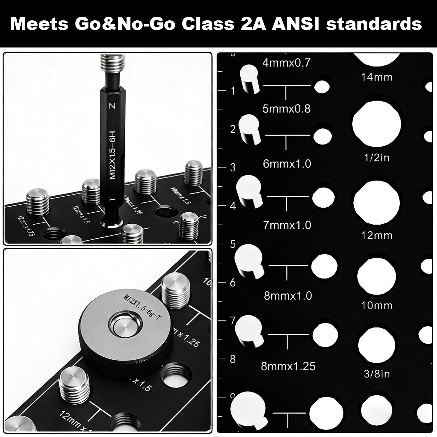 Nut and Bolt Thread Checker - Accurate Fastener Sizing -2 Nut and Bolt Thread Checker - Accurate Fastener Sizing -2
