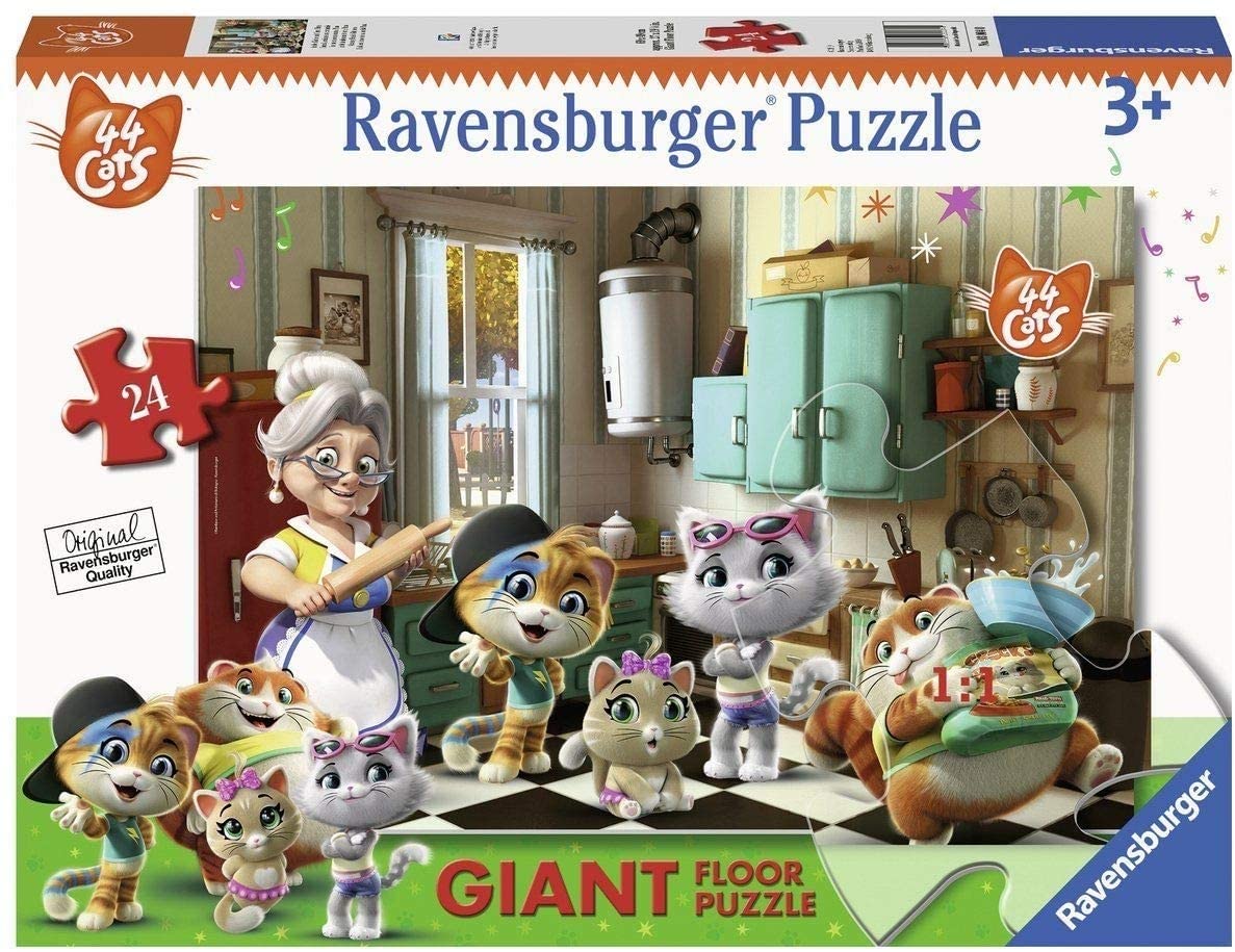 Ravensburger 44 Gatti B Puzzle, Pavimento, 24 Pezzi, 03004