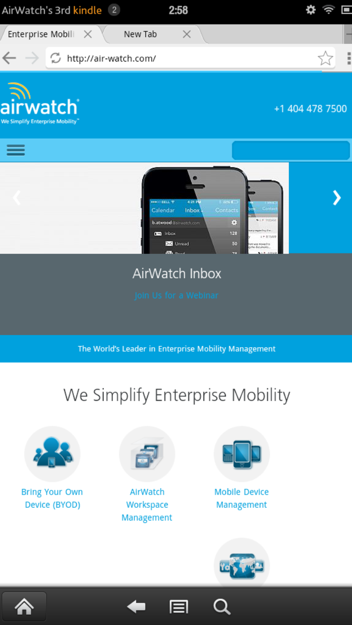 AirWatch BrowserAmazon.deAppstore for Android