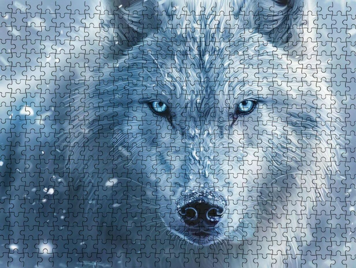 Clásicos Puzzle 6000 Piezas para Adultos, Lobo Feroz LDYQS7-629