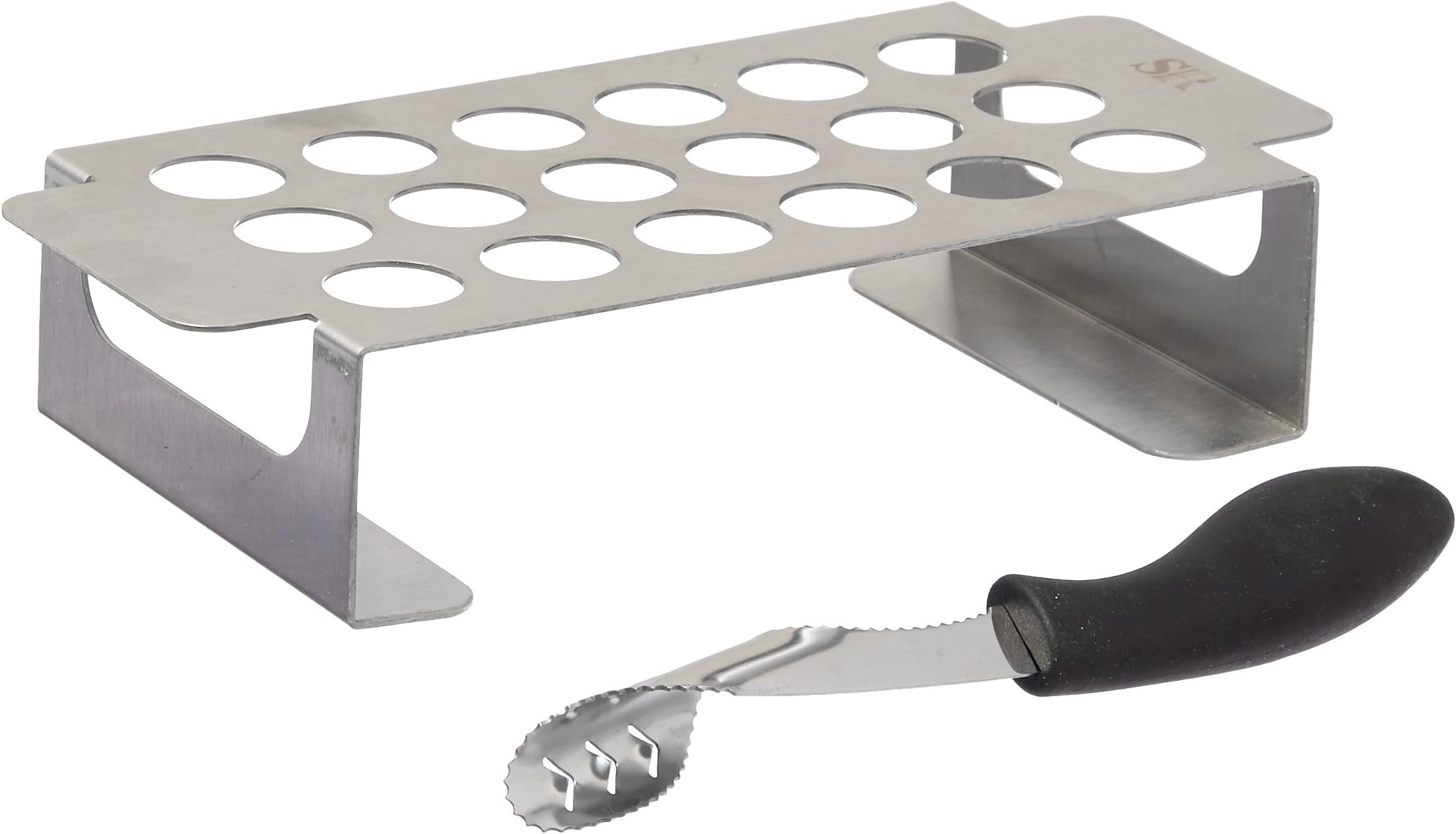 Steven RaichlenBest of Barbecue Stainless Chili Pepper Roasting Rack and Corer Set