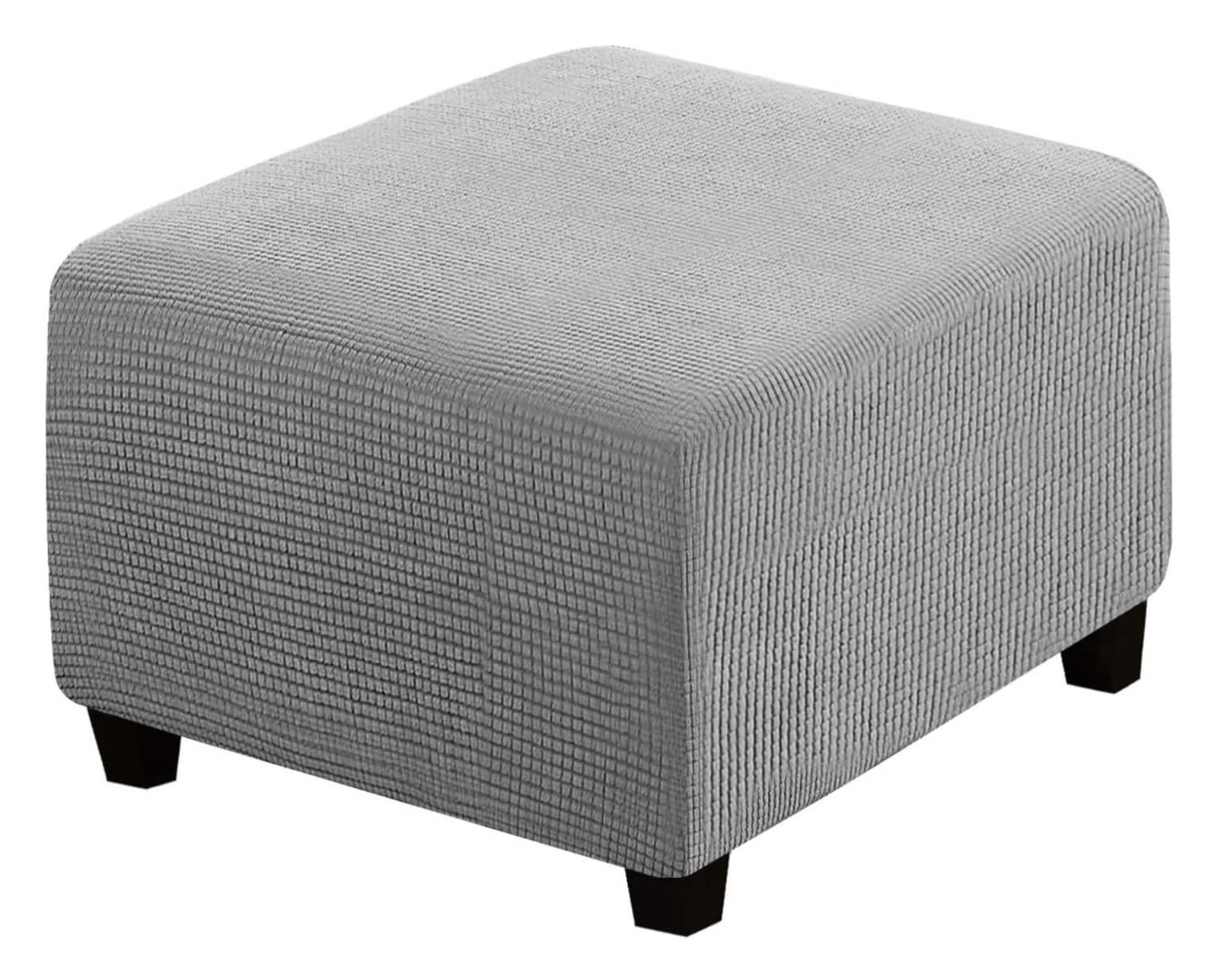 Copri Pouf Elasticizzato In Velluto - Fodera Protettiva Per Ottomani E Poggiapiedi | Misure Personalizzate - Foto 6