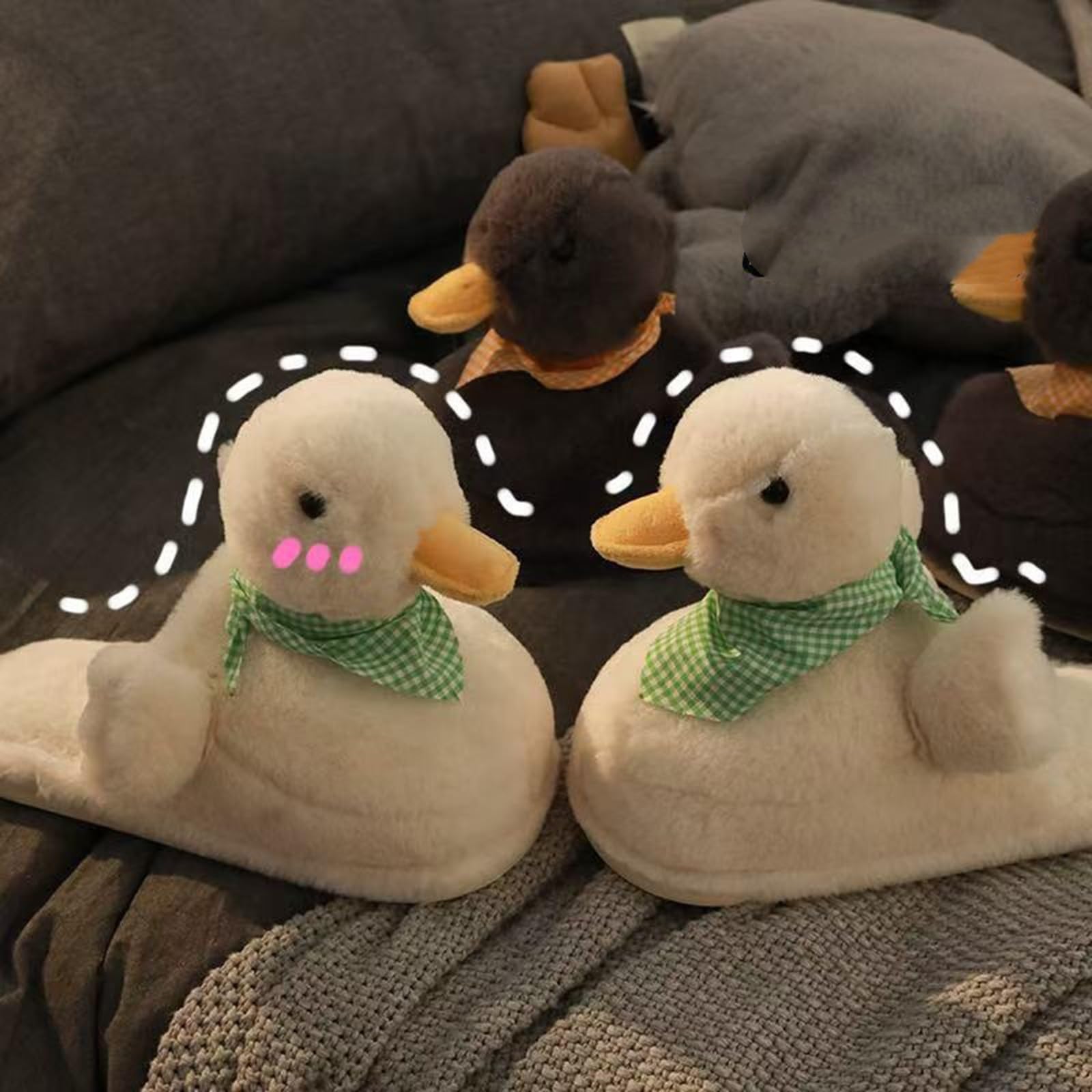 Zapatillas Mujer Casa Suaves Calentitas Peluche Pantuflas Cómodas Interior
