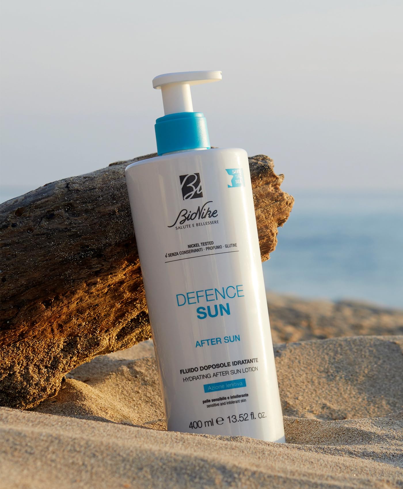 Bionike Defence Sun - Fluido Doposole Corpo Idratante per Pelli Sensibili e Intolleranti, Azione Riparatrice e Antiossidante, Riduce Rossore e Contrasta Secchezza della Pelle, 400 ml