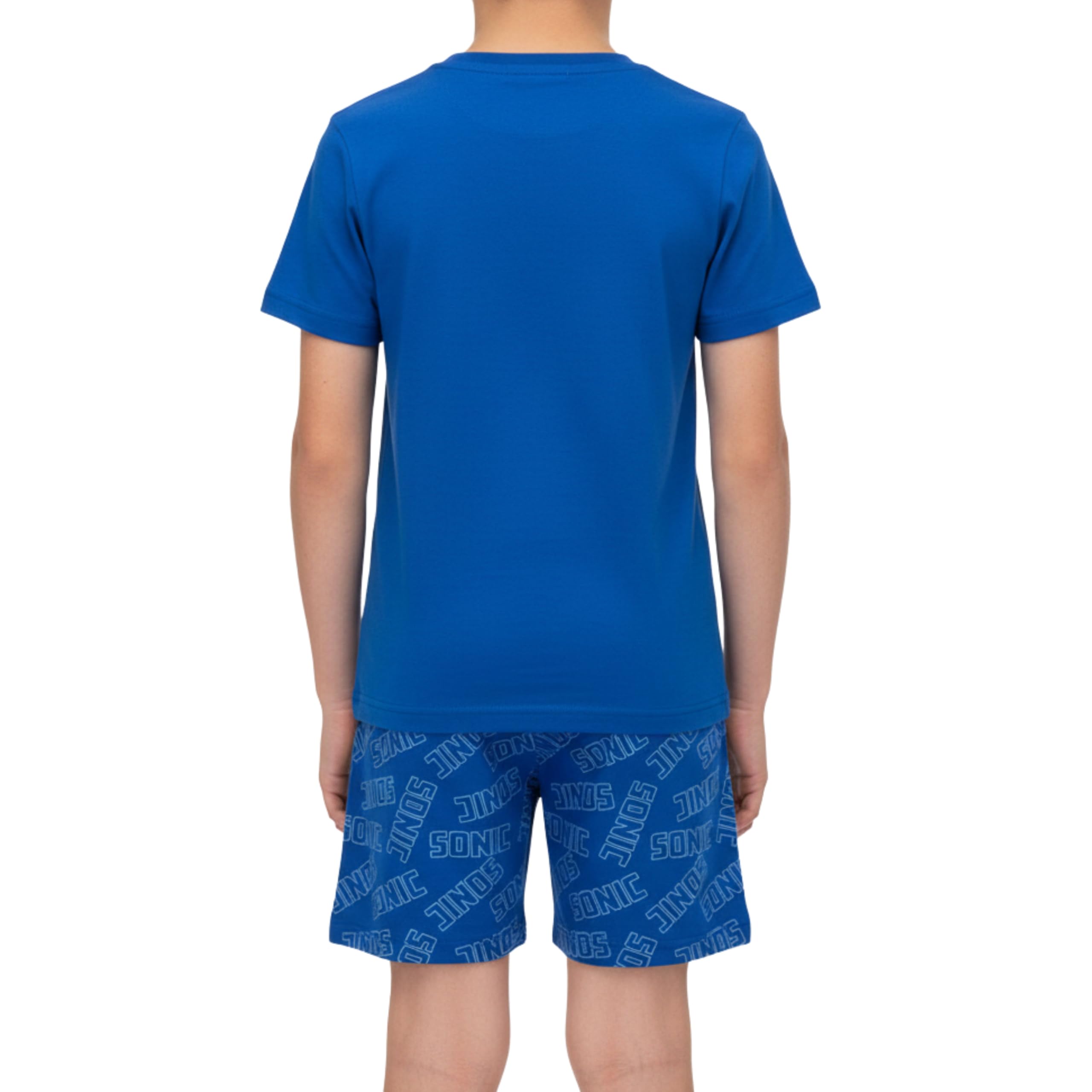 Sonic The Hedgehog Pijamas para Niño, Algodon Suave Camiseta Manga Corta y Pantalon Corto, Tallas 4 a 10 Años