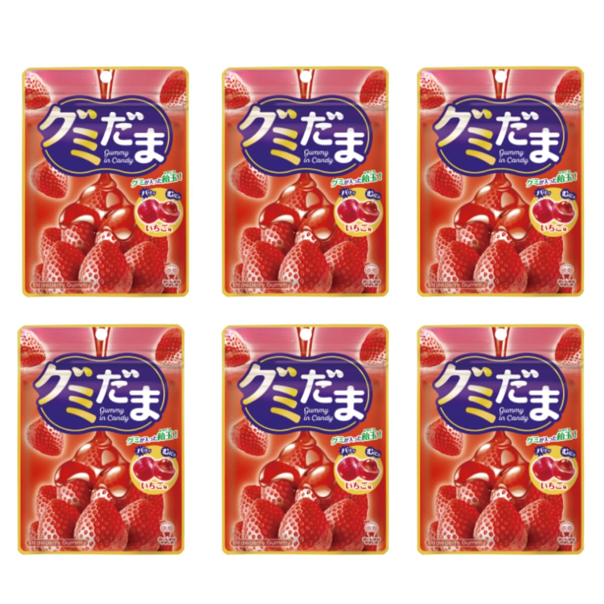Amazon | UHA 味覚糖 グミだま いちご (6) | ノーブランド品 | グミ 通販