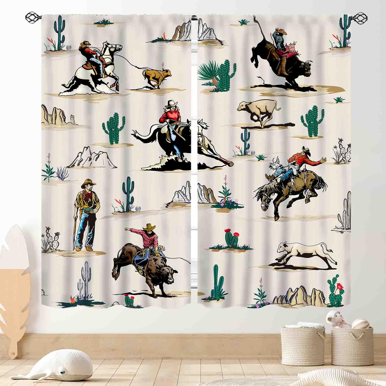 Cowboy Curtains Dallas Cowboys Curtains Blackout Window Drapes Room