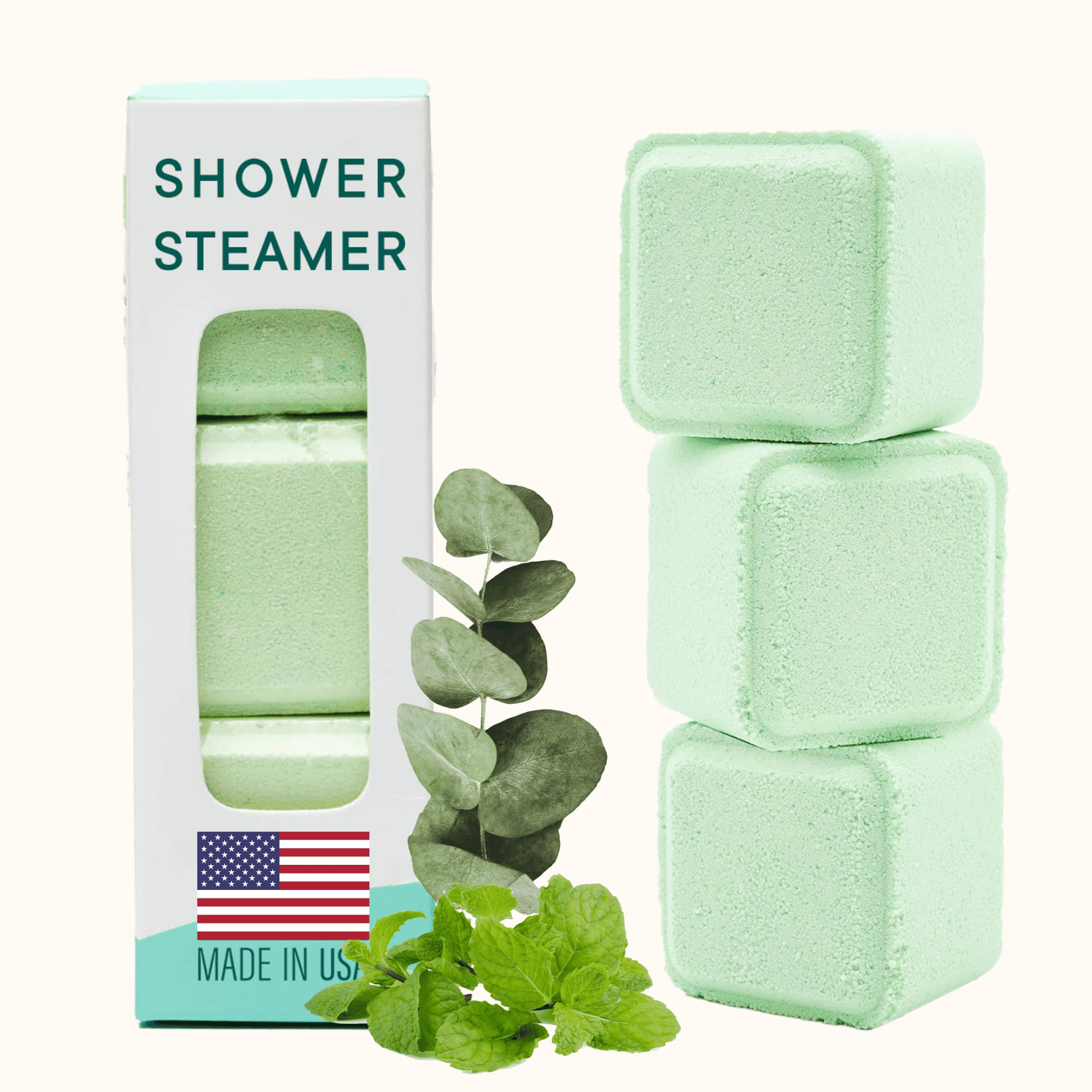 Latika Breathe & Release Aromatherapy Shower Steamer - Eucalyptus and Peppermint Essential Oils for Stress Relief, Relaxation and Anxiety Support