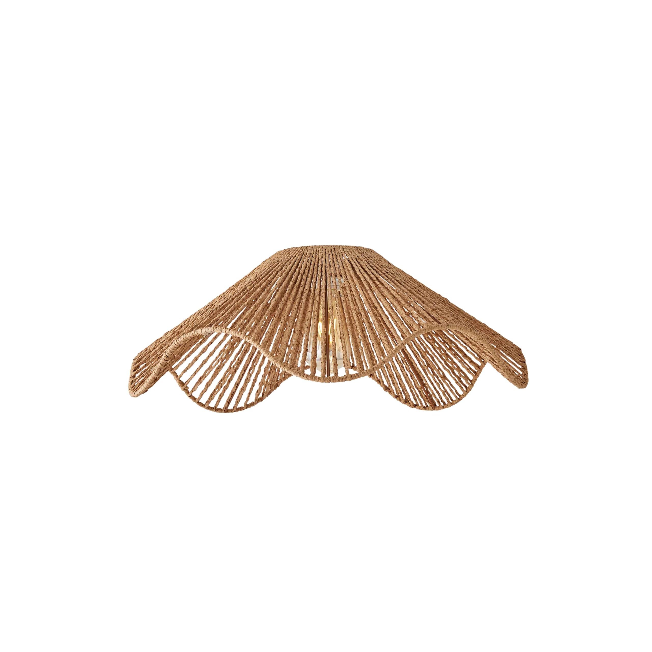 ValueLights | Farai Natural Woven Rope Wavy Easy Fit Ceiling Pendant Lamp Shade | Ceiling Lights, Home Décor & Improvement Essential