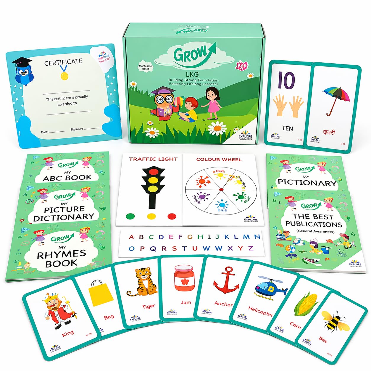 Buy EXPLORE PUBLICATIONS GROW LKG Learning Kit | Preschool