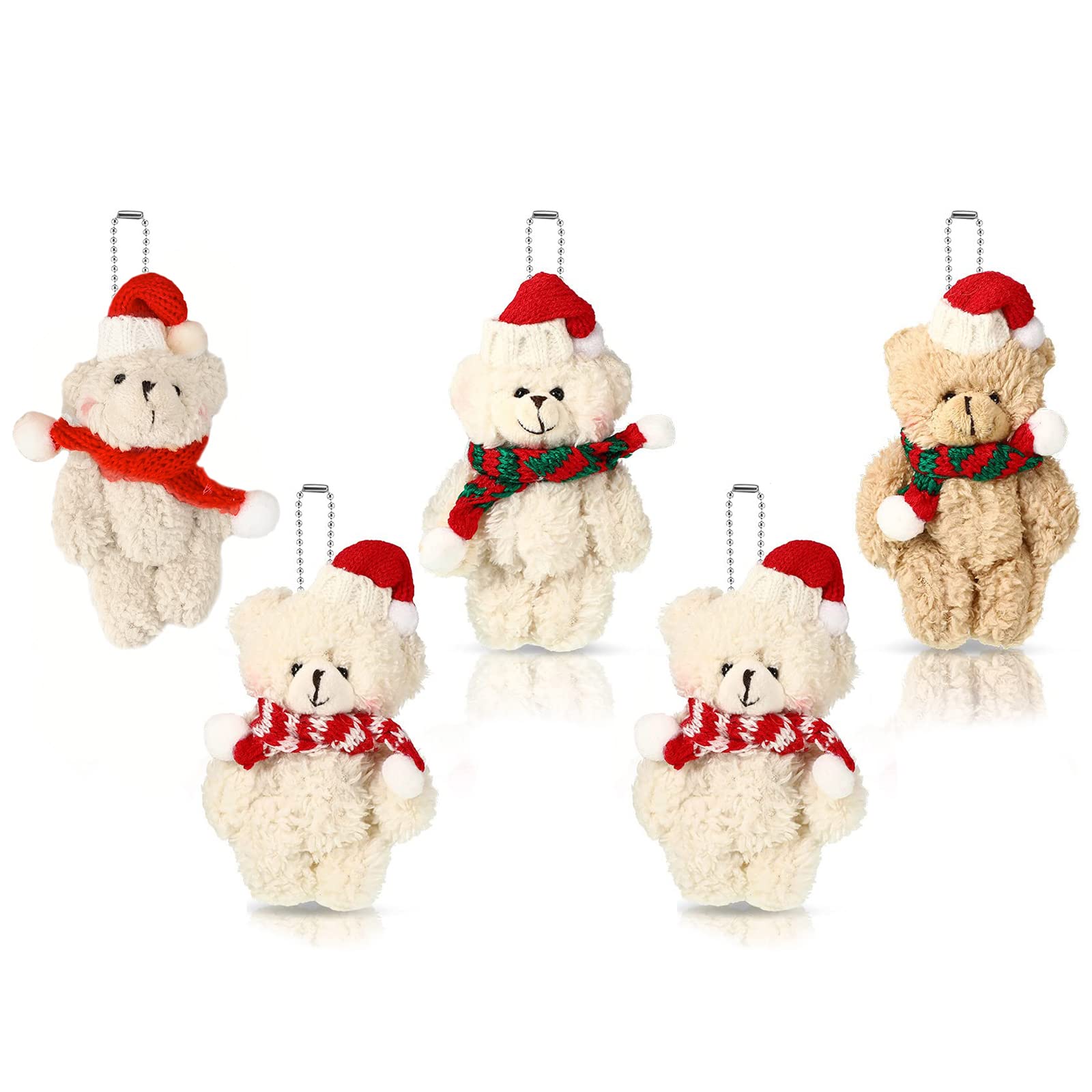 Mini ours articulé pour sapin de Noël et décoration de mariage