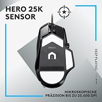 Logitech G G502 X Gaming Egér Kábeles LIGHTFORCE Hibrid Optikai-Mechanikus Gomb Hero 25K Szenzor PC Mac Windows Fekete - Gaming Souris, black, G502 X 4