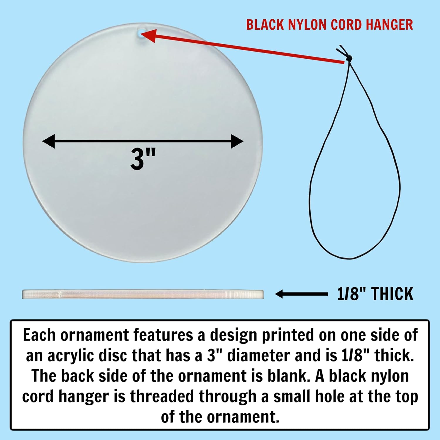 Chocolate Lab Christmas Ornament - Hanging Home Decor Featuring Santa Cap and Northern Lights - 2026 Acrylic Disc Decoration for Tree - Unique Dog Lover Gift from Cranberry Collective - Image 3