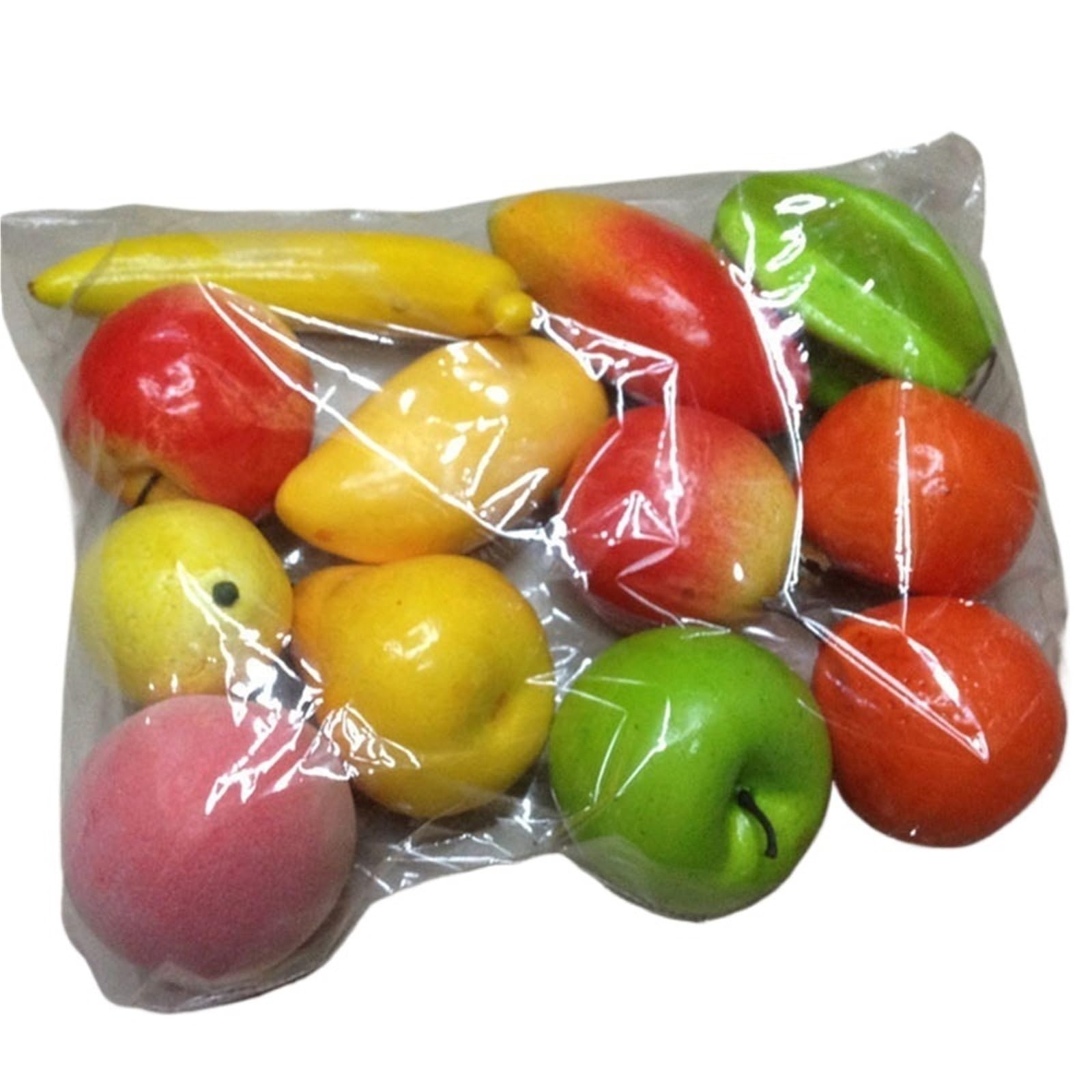 Wuyxto Color2 Fake Fruit Plastic Simulation Photography Props Apple Carrot Lemon Model Crafts For Party(Color2)
