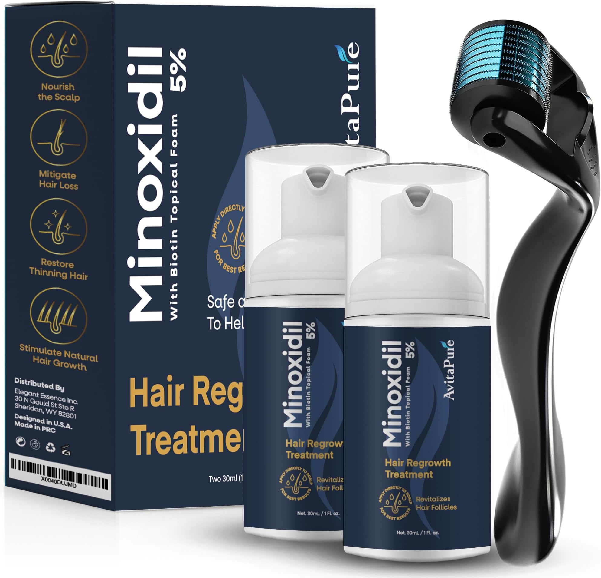 Minoxidil Beard Growth Oil, 5 Minoxidil for Men Beard