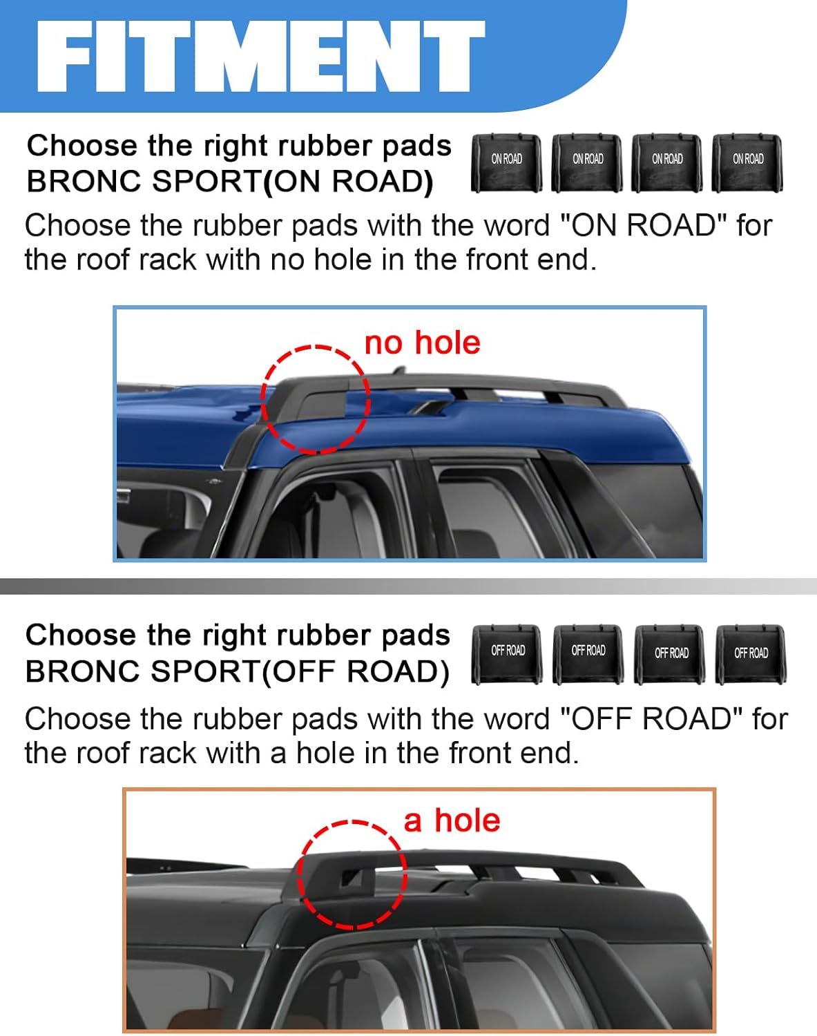 FengYu Roof Rack Cross Bars Compatible with Ford Bronco Sport on Road Base & Bigbend 2021-2026 & Outer Banks 2021, Aluminum Crossbars Rails Rooftop Cargo Racks Luggage Ski Bike Snowboard Carrier