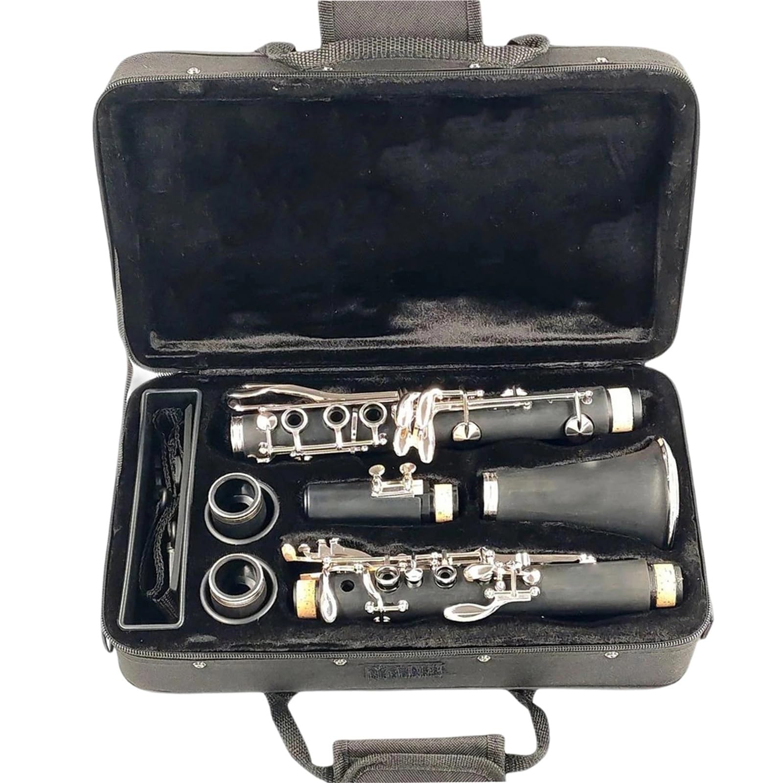 Clarinete Bb Principiante 17 Teclas ABS Material Del Cuerpo Instrumentos Musicales De Viento Madera(E1)