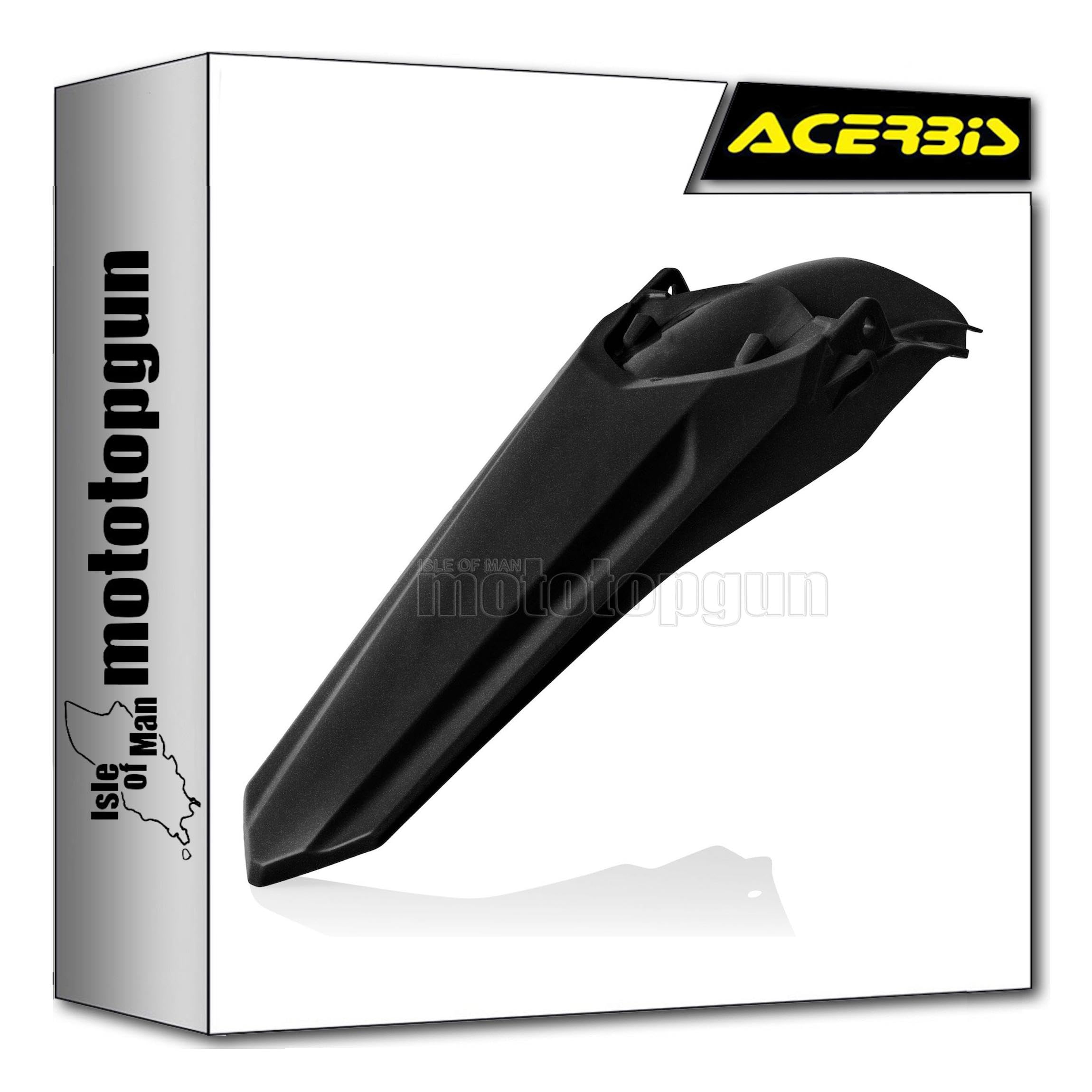 Garde-boue arriere noir metal Acerbis 0024307.092 finition premium pour Honda CRF 300 RX 2022