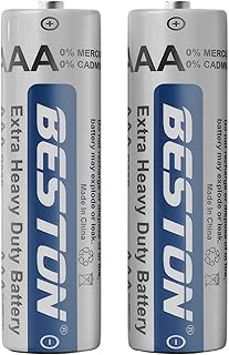 BESTON Remote Carbon Zinc Heavy Duty R03S AAA Battery Pack of 2 Shrink