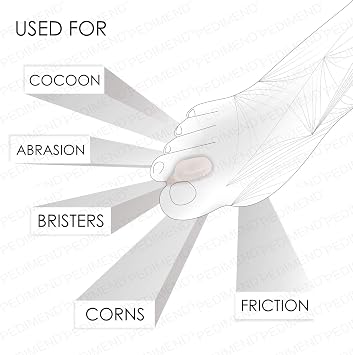 4X Pedimend Gel Toe Separators for Bunions | Toe Spacers for Bunions | Overlapping Toes Stretchers | Suitable for use in Sport Work & Dress Shoes - Foot Care