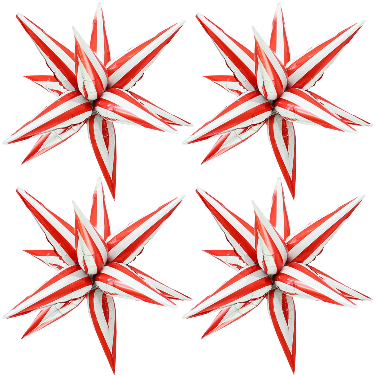 Red White Star Burst Balloons Circus Balloons Carnival Themed Party Decorations Circus Theme Party Decorations Circus Decorations Ready to Pop Baby Shower Bride Popcorn Birthday Party Movie Supplies