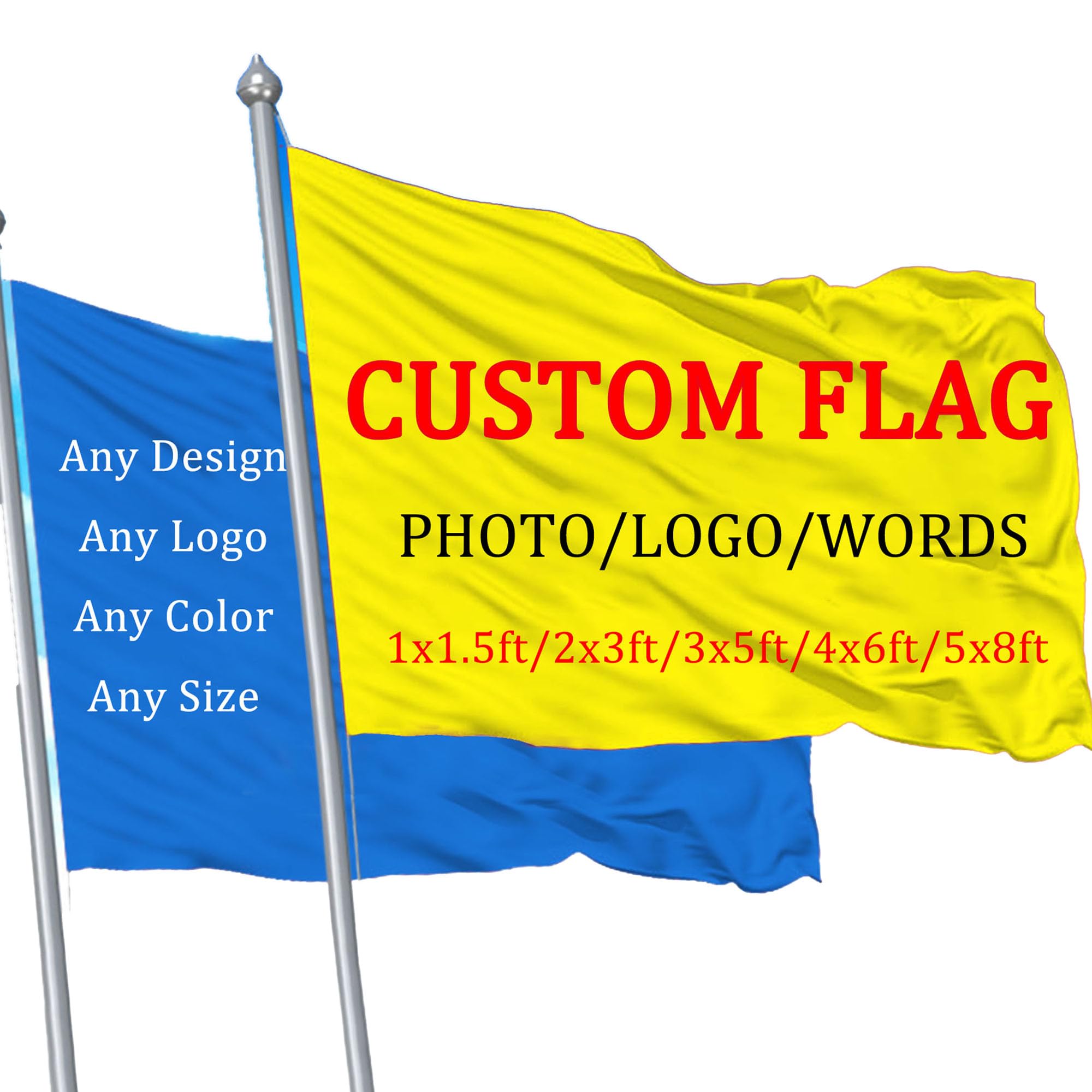 Bandera personalizada, haz tu propia bandera personalizada con logotipo